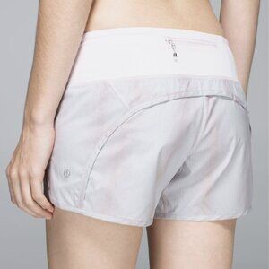 Lululemon Run Times Short *2-way Stretch Shimmery Sparkle Stripe Liner Size 10